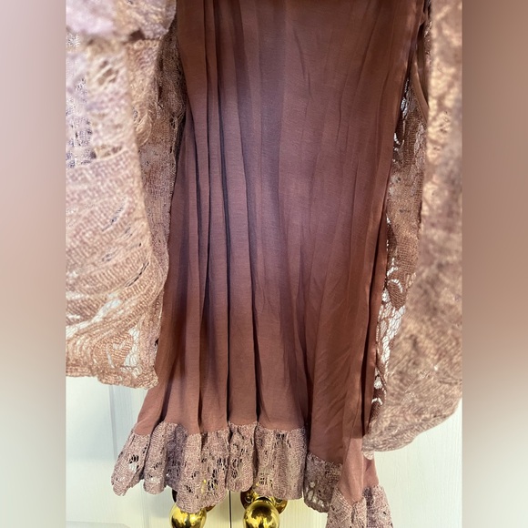 Free People Ruby Purple Lace Floral Dress - Picture 4 of 6